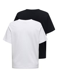 JDY PISA 2 PACK - Basic T-shirt - black