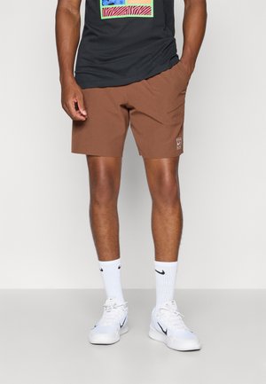 Nike Performance NIKECOURT ADVANTAGE SHORT - Sportiniai šortai - cacao wow/white