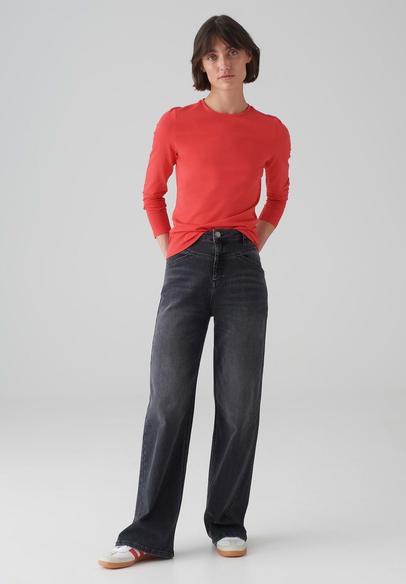 OPUS SLIM FIT BASIC Long sleeved top sweet red/red Zalando