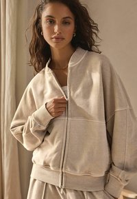 Next LOUNGE - Bomber stiliaus striukė - washed ecru
