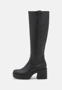 Monki Botas con plataforma - black