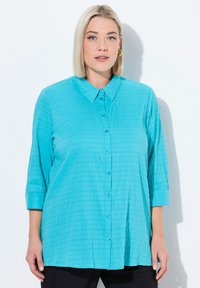 Ulla Popken BUBBLE - Skjortebluser - deep aqua