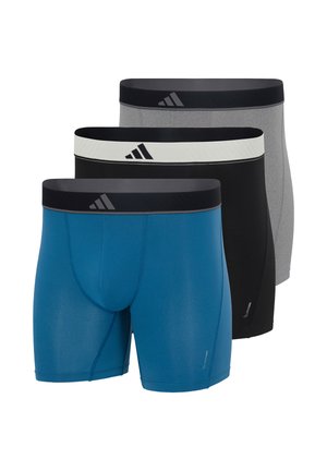 3 PACK - Boxershort - hellgrau/schwarz/petrol