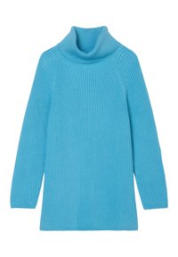 Marc O'Polo DENIM LONG WITH MOCK NECK AND RAGLAN SLEEVE - Strickpullover - clear blue sky