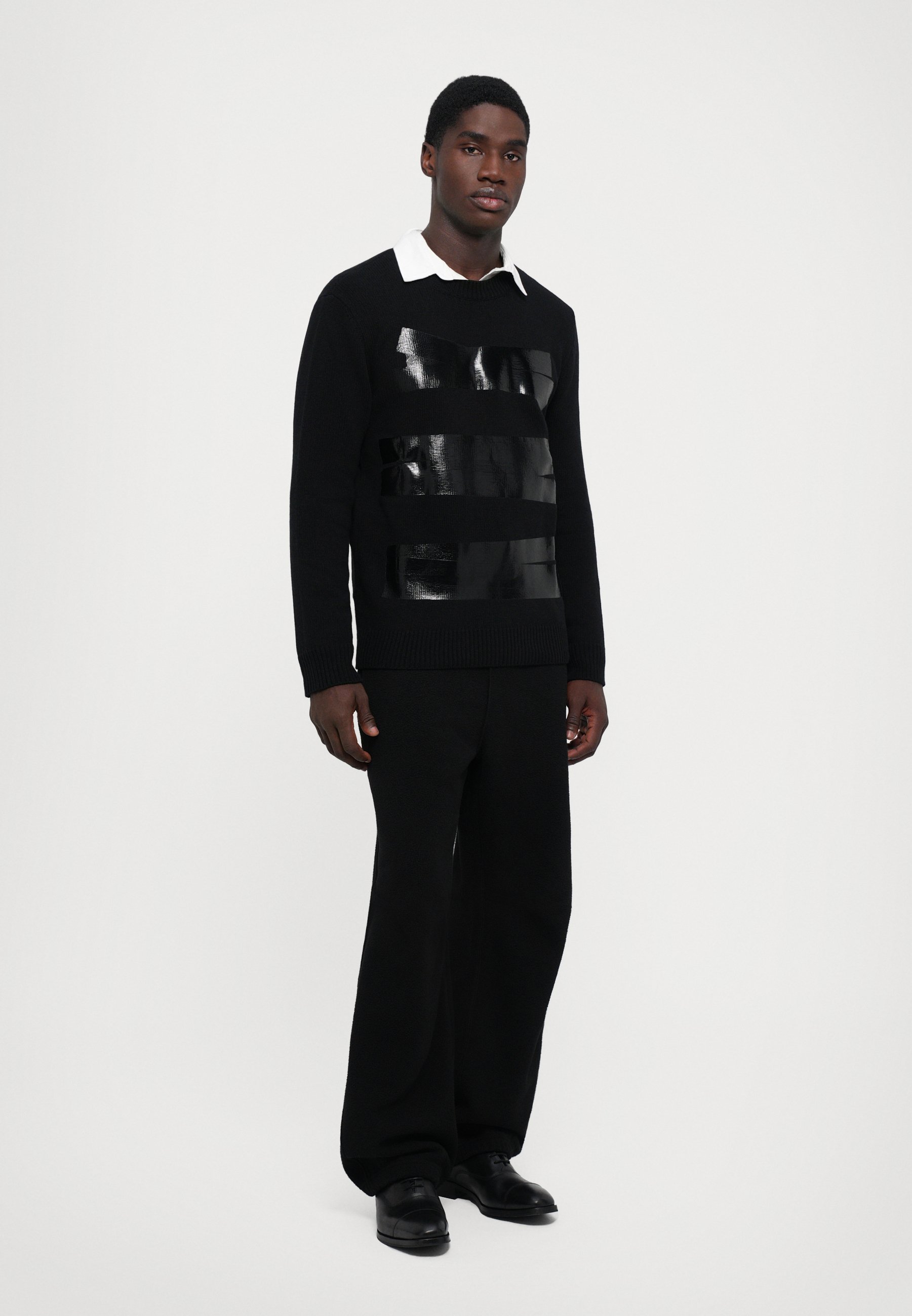 MM6 Maison Margiela CREW NECK - Jumper - black - Zalando.co.uk