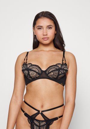 HARLEIGH UNDERWIRE PLUNGE BRA - Soutien com aro - black
