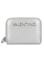 Valentino Bags metallic clutch Divina zilverkleurig