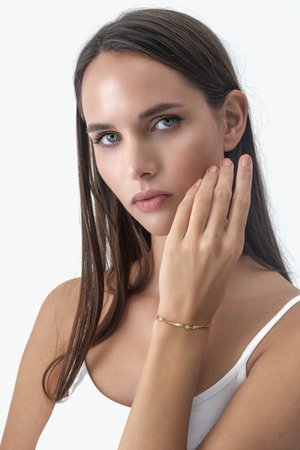 SENSORA JEWELRY, SWIRLED - Käevõru - gold-coloured