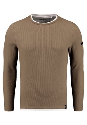 STEFANO ROUND - Sweatshirt - brown