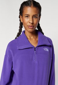 The North Face 100 GLACIER HALF ZIP - Flísová bunda - peak purple