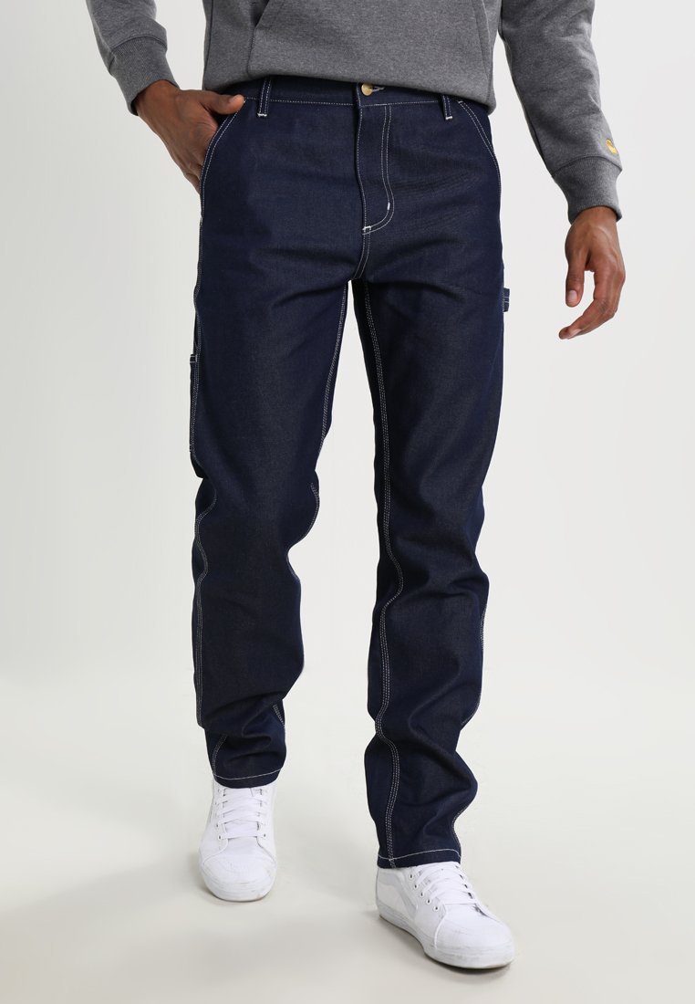Carhartt WIP RUCK SINGLE KNEE PANT - Calças de ganga de perna direita - blue rigid