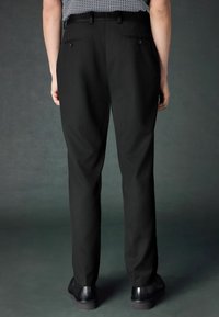 Next TEXTURED STRIPE - REGULAR FIT - Bukser - black