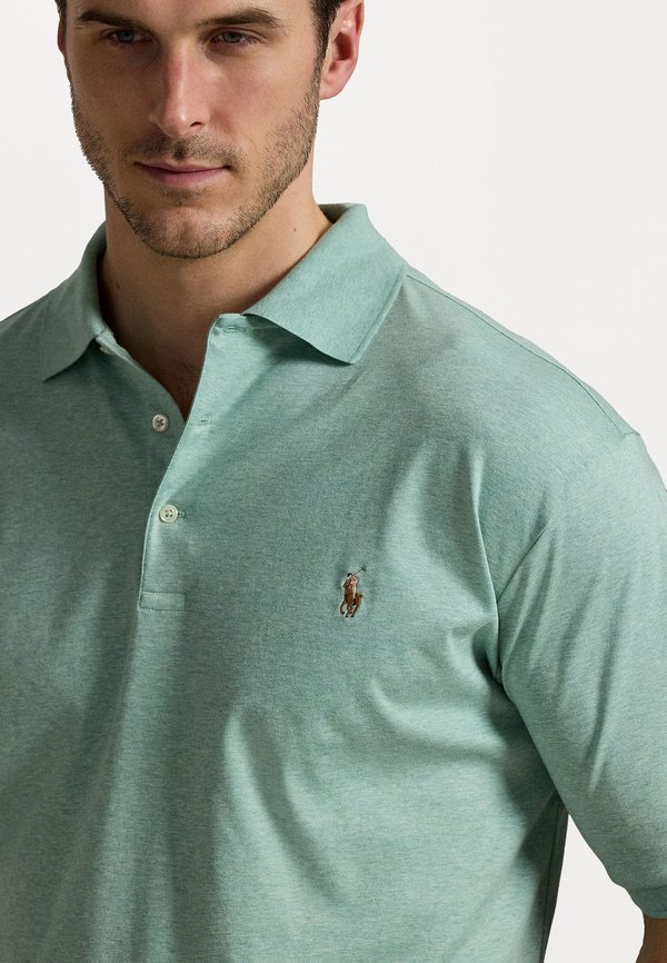 SOFT COTTON POLO SHIRT - Polo shirt - celadon heather3