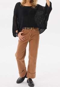 blue shadow Strickpullover - black