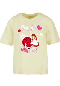 F4NT4STIC ALICE IM WUNDERLAND TICK TOCK - T-Shirt print - softyellow