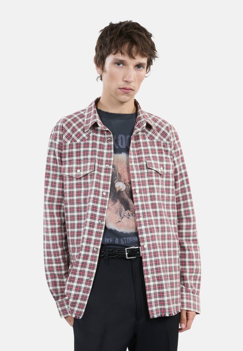 The Kooples À CARREAUX  - Overhemd - black ecru red