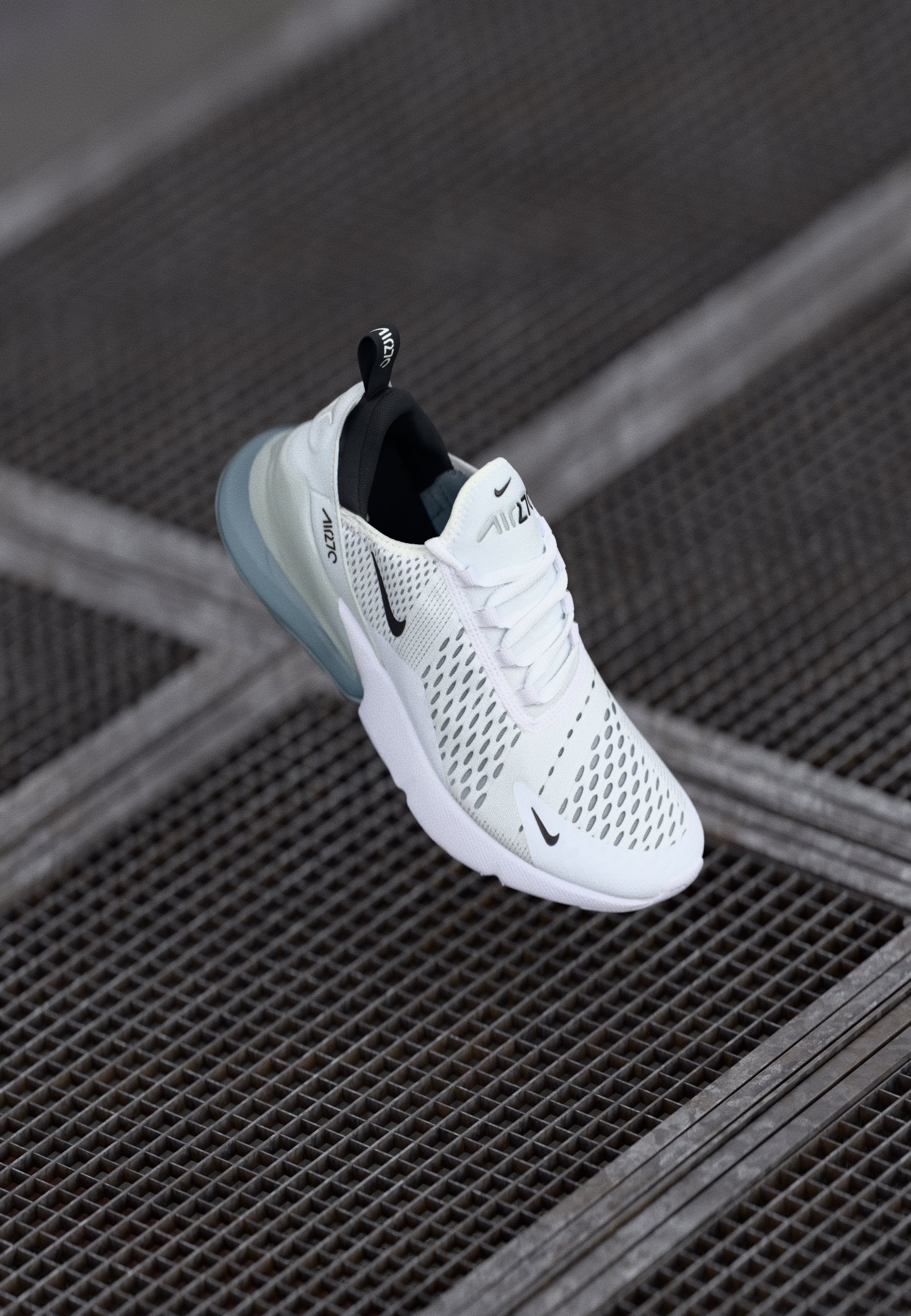 Nike White Lace-Up Athletic Sneakers with Clear Sole Accent Women main image 4