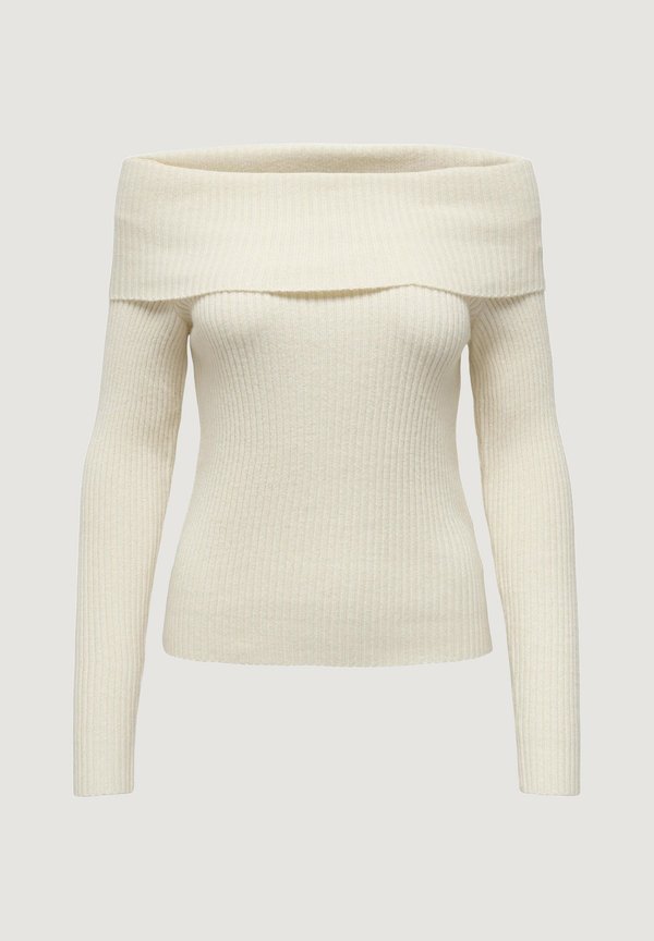 ONLKATIA OFF SHOULDER - Jumper - sour cream4