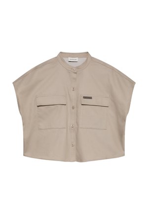 Calvin Klein Jeans, FAUX DENIM RELAXED BLOUSE - Πουκαμίσα με κουμπιά - roasted cashew