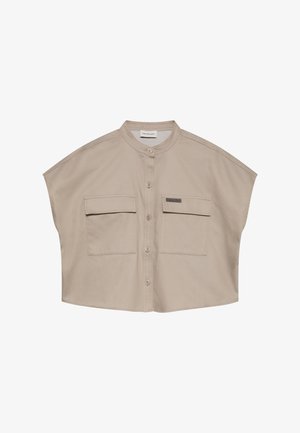 Calvin Klein Jeans, FAUX DENIM RELAXED BLOUSE - Πουκαμίσα με κουμπιά - roasted cashew