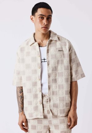 Project X Paris, CHEMISE TEXTURÉE À MOTIF CARREAUX - Chemise - beige