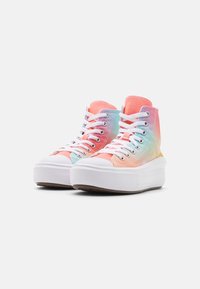 Converse CHUCK TAYLOR ALL STAR MOVE PLATFORM MAJESTIC MERMAIDS - Höga sneakers - lawn flamingo/egret/white