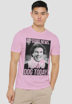 Cotton Soul, ELF/MUST LOVE DOGS - Print T-shirt - pink