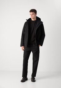 Calvin Klein HOODED JACKET  - Vinterjakker - black