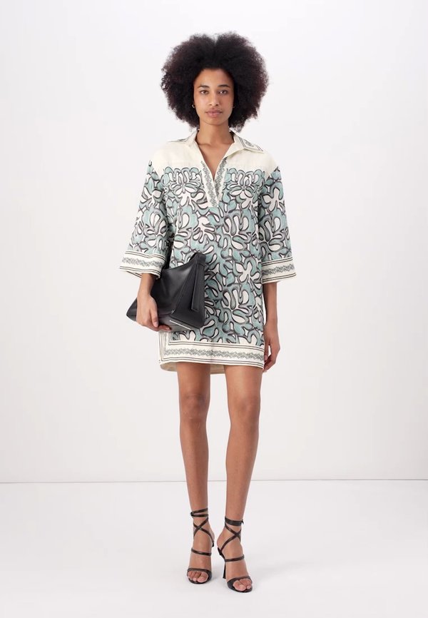 IMOGEN TUNIC MINI DRESS - Day dress - ocean corals4