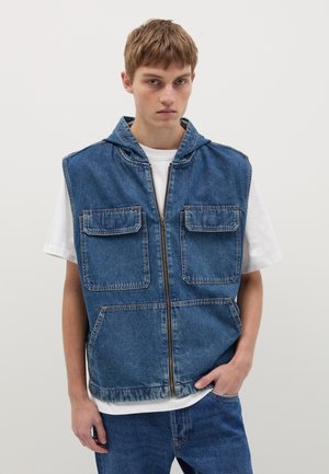 B.ANGEL FULL-ZIP WITH HOOD - Weste - denim