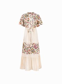 AN'GE OMAEL - Robe longue - mexica ecru