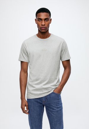 GAP, MINI LOGO TEE - Обикновена тениска - light heather grey