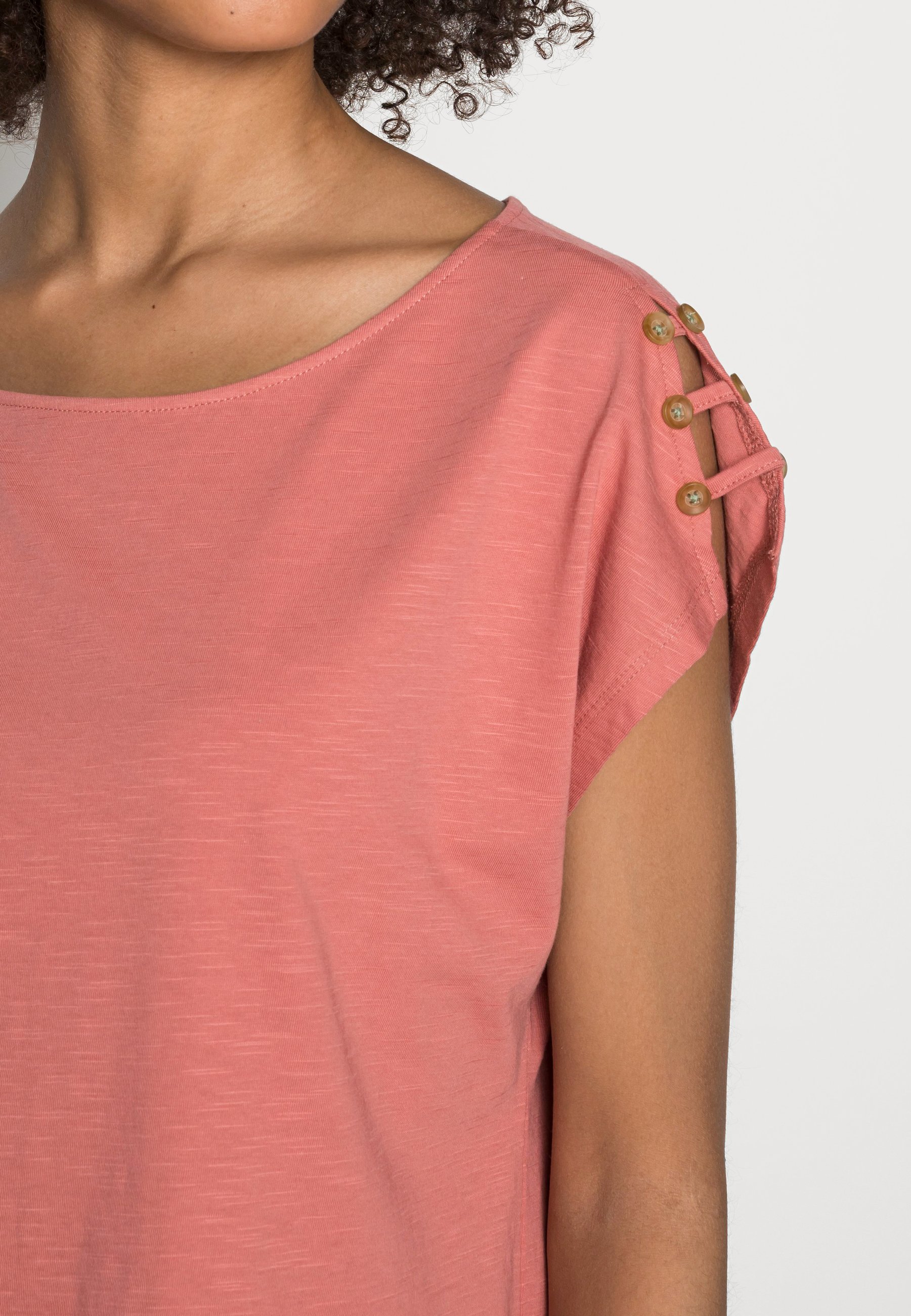 Damen BUTTON - T-Shirt basic Damen BUTTON - T-Shirt basic