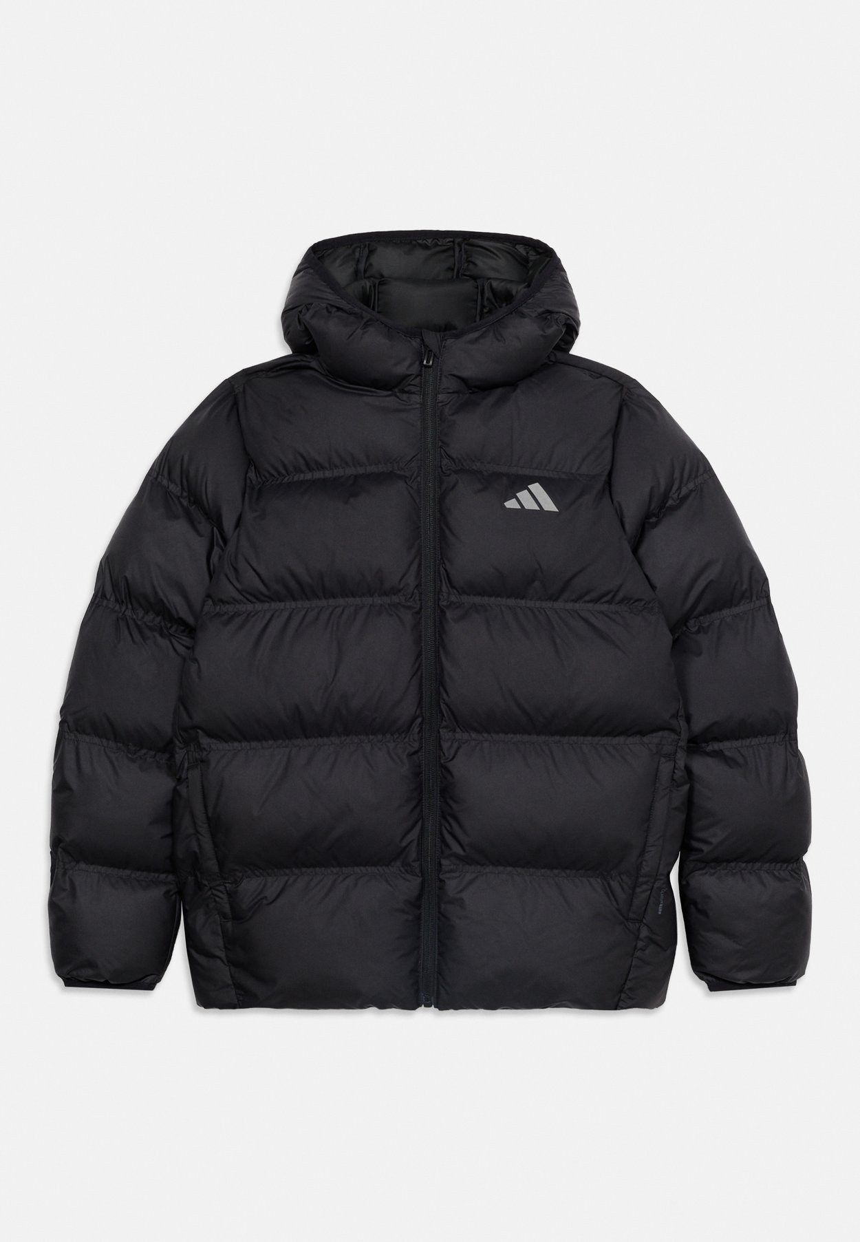 adidas JUNIOR JACKET UNISEX - Winter jacket - black/reflective silver-coloured