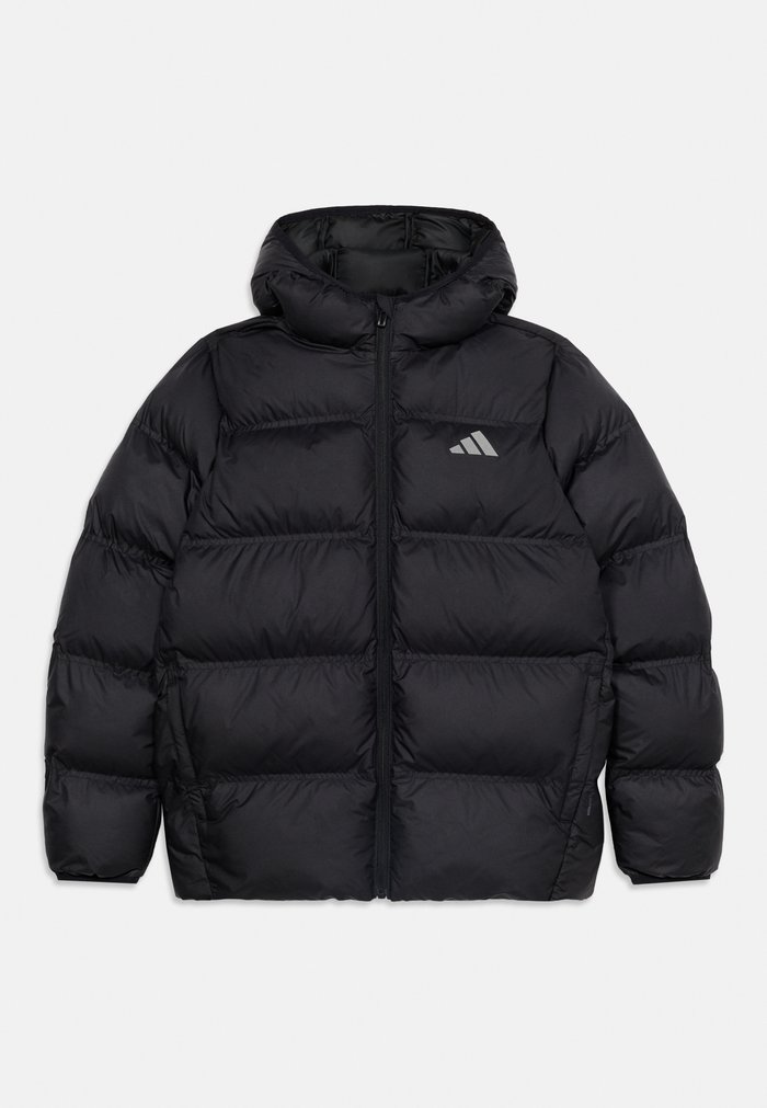 adidas JUNIOR JACKET UNISEX - Chaqueta de invierno - black/reflective silver-coloured