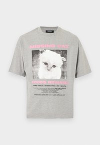 MISSING LIGHT GREY MELANGE FRONTZIP UNISEX - Sweat zippé - grey melange