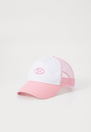 LOGO R TRUCKER UNISEX - Kšiltovka - pink/white