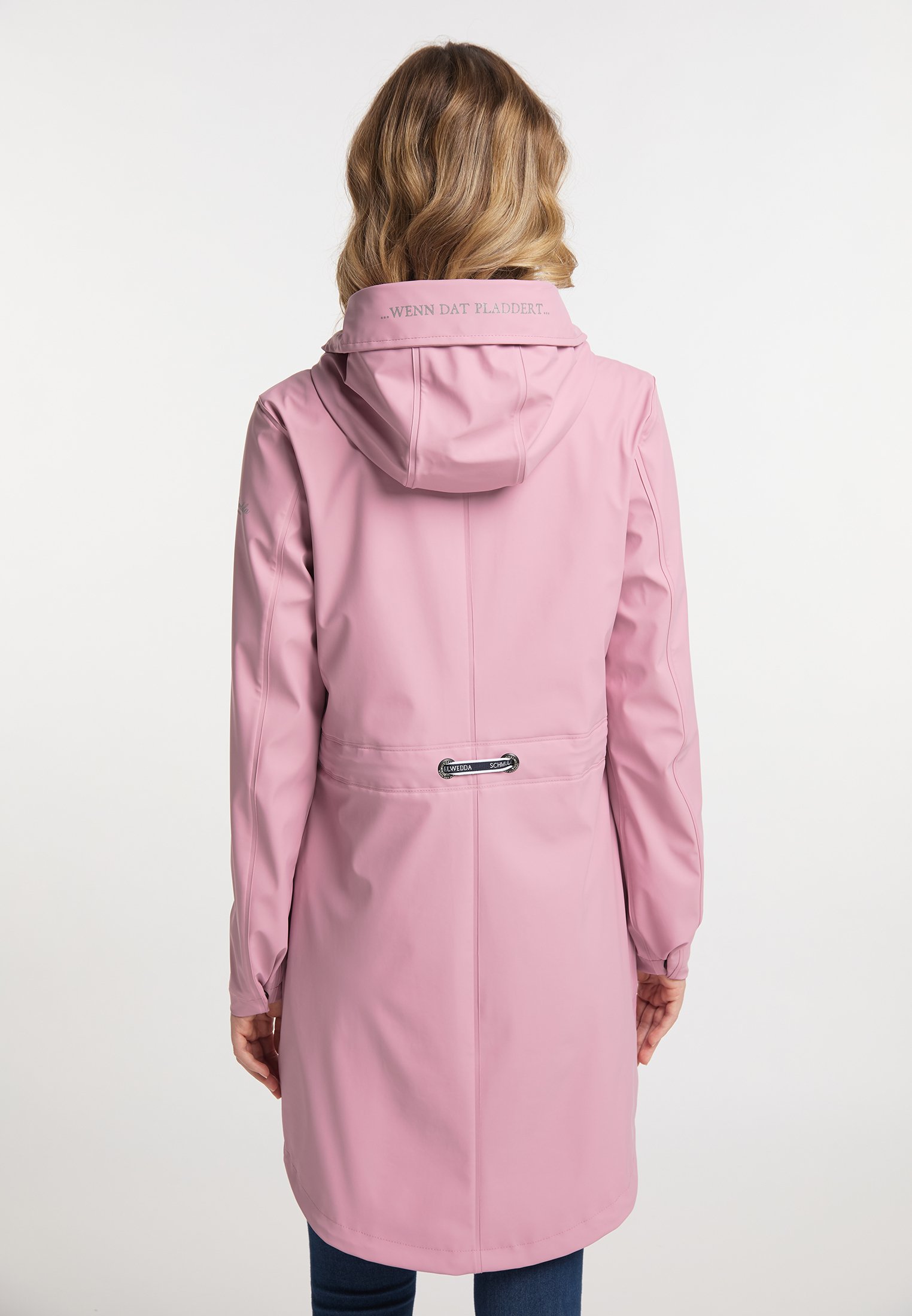 pink waterproof coat