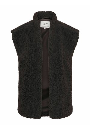 JDY, JDYBIRDY LIFE TEDDY OPEN VEST OTW NOOS - Smanicato - chocolate torte