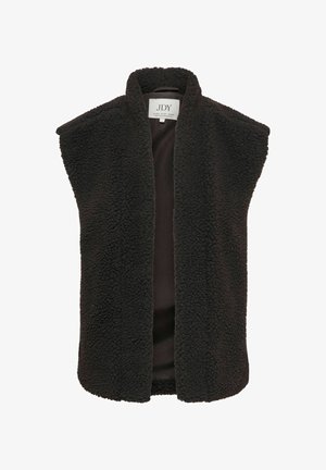 JDY, JDYBIRDY LIFE TEDDY OPEN VEST OTW NOOS - Smanicato - chocolate torte