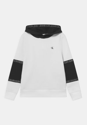 COLOURBLOCK TAPE HOODIE UNISEX - Mikina - white