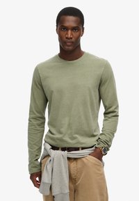 Superdry & Co CLASSIC ESSENTIAL - Langarmshirt - washed light khaki