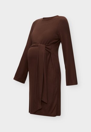 MAMALICIOUS, MLTRINITY DRESS - Robe en jersey - brown stone