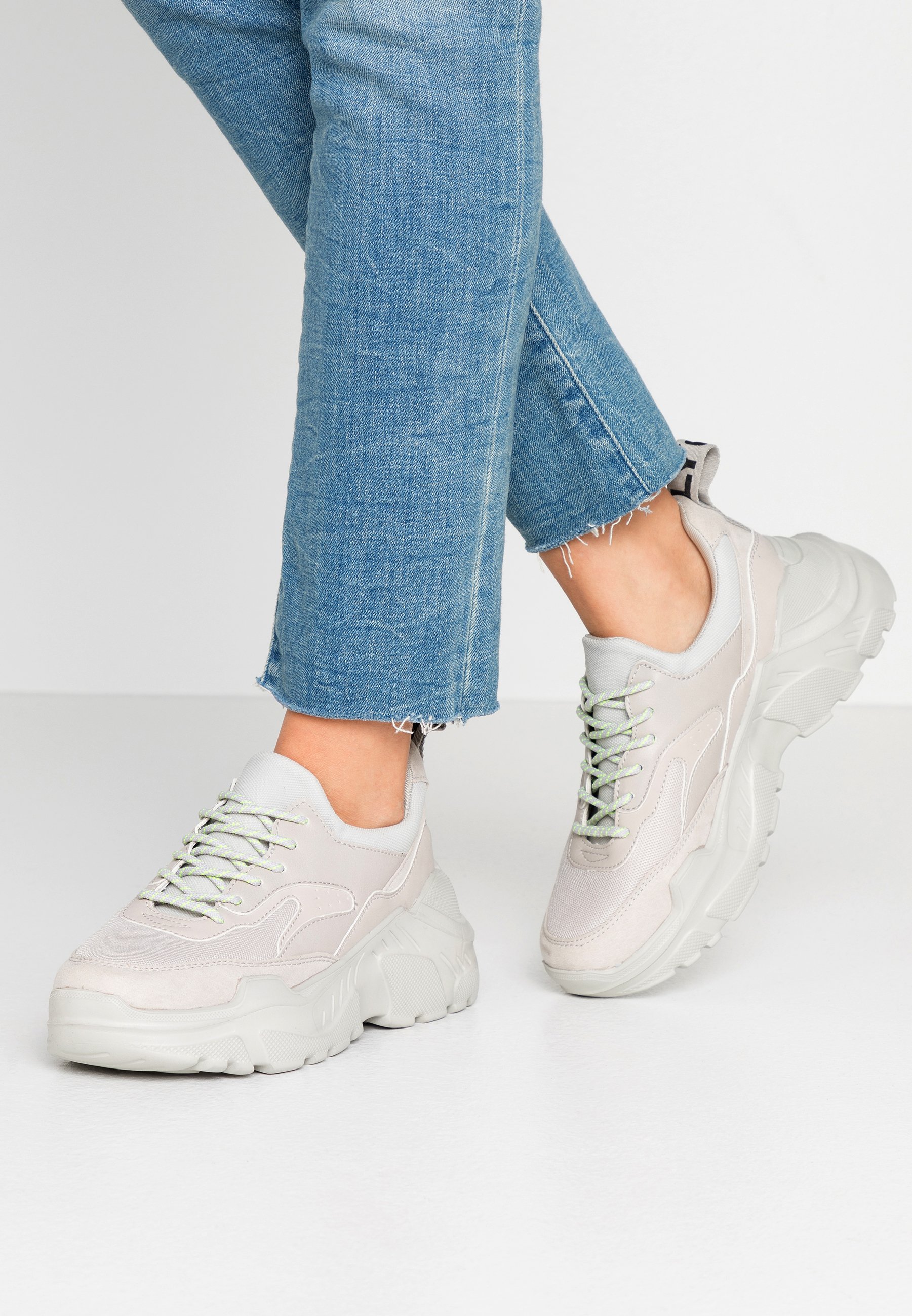 grey chunky trainers