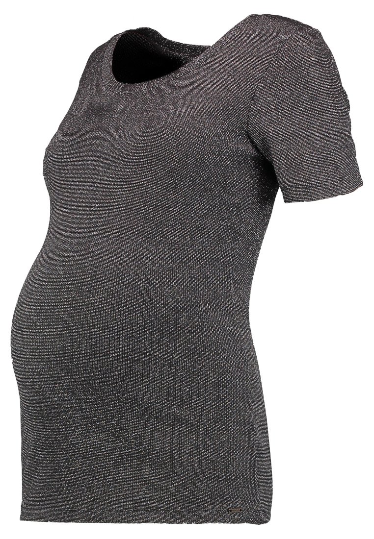 love2wait T-shirt print zilverkleurig