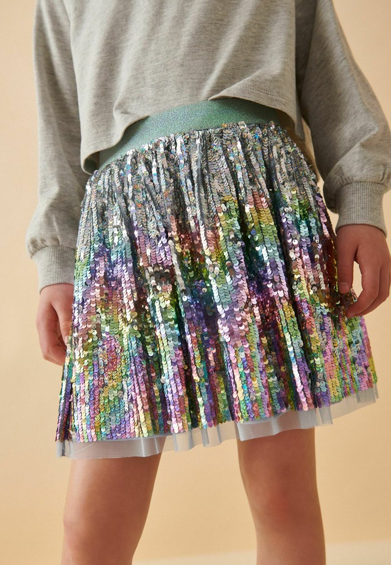 Jupe Tutu Fille Next Grise à Paillettes - Taille 12-18 Mois, Occasion Très Bon état