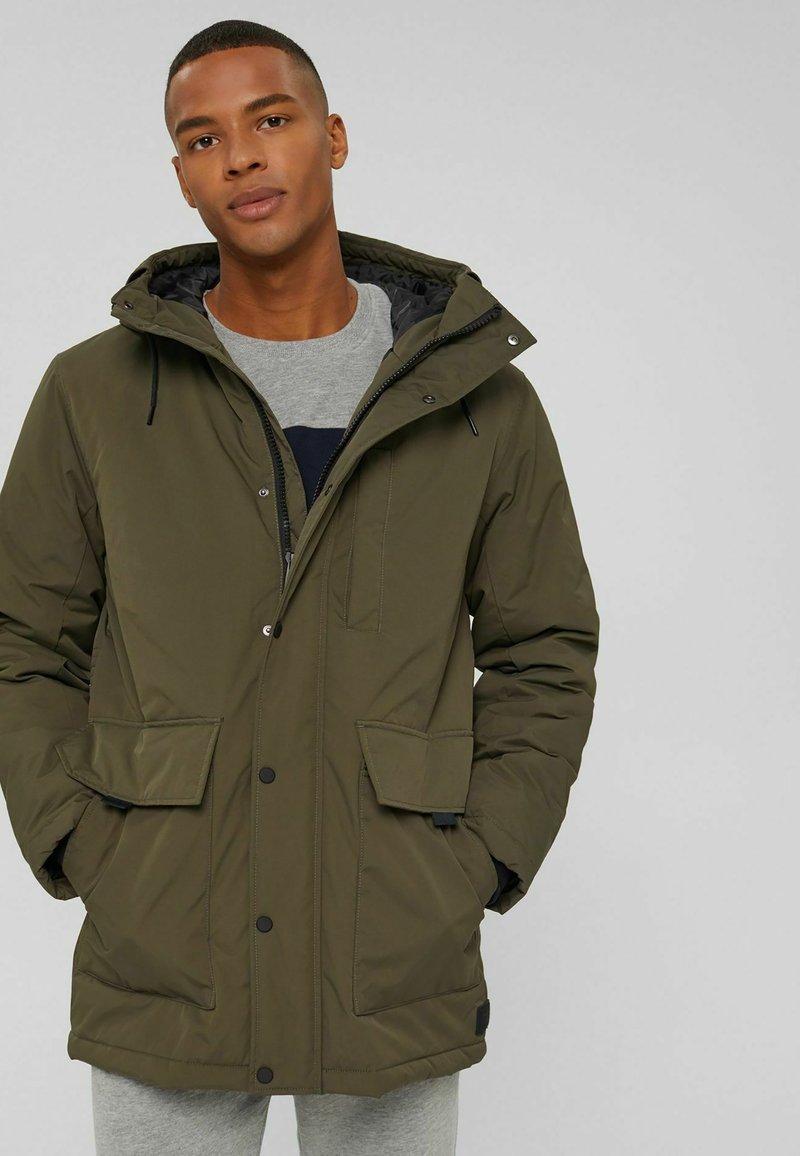 edc by Esprit Outdoor jacket dark khaki/metallic green Zalando.ie