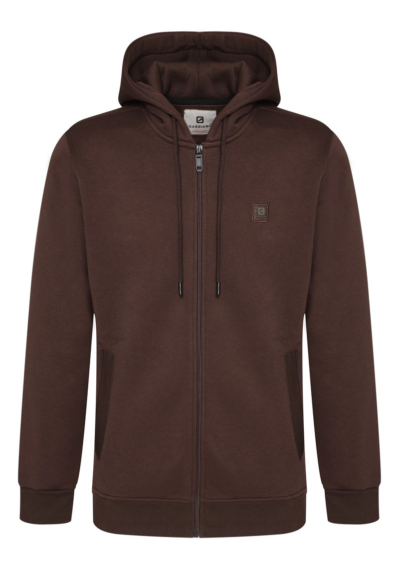 Gabbiano HOODED ZIPPER - Sudadera con cremallera - brown