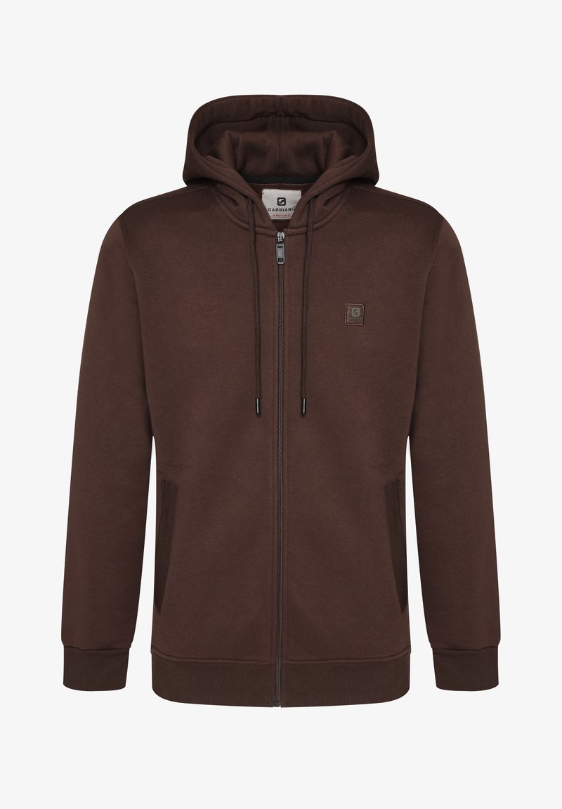 Gabbiano HOODED ZIPPER - Sudadera con cremallera - brown