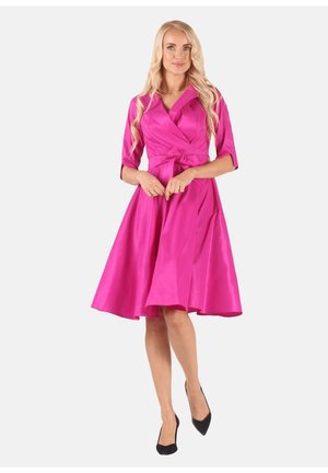 WIECZOROWA TAFTA - Cocktail dress / Party dress - rozowy